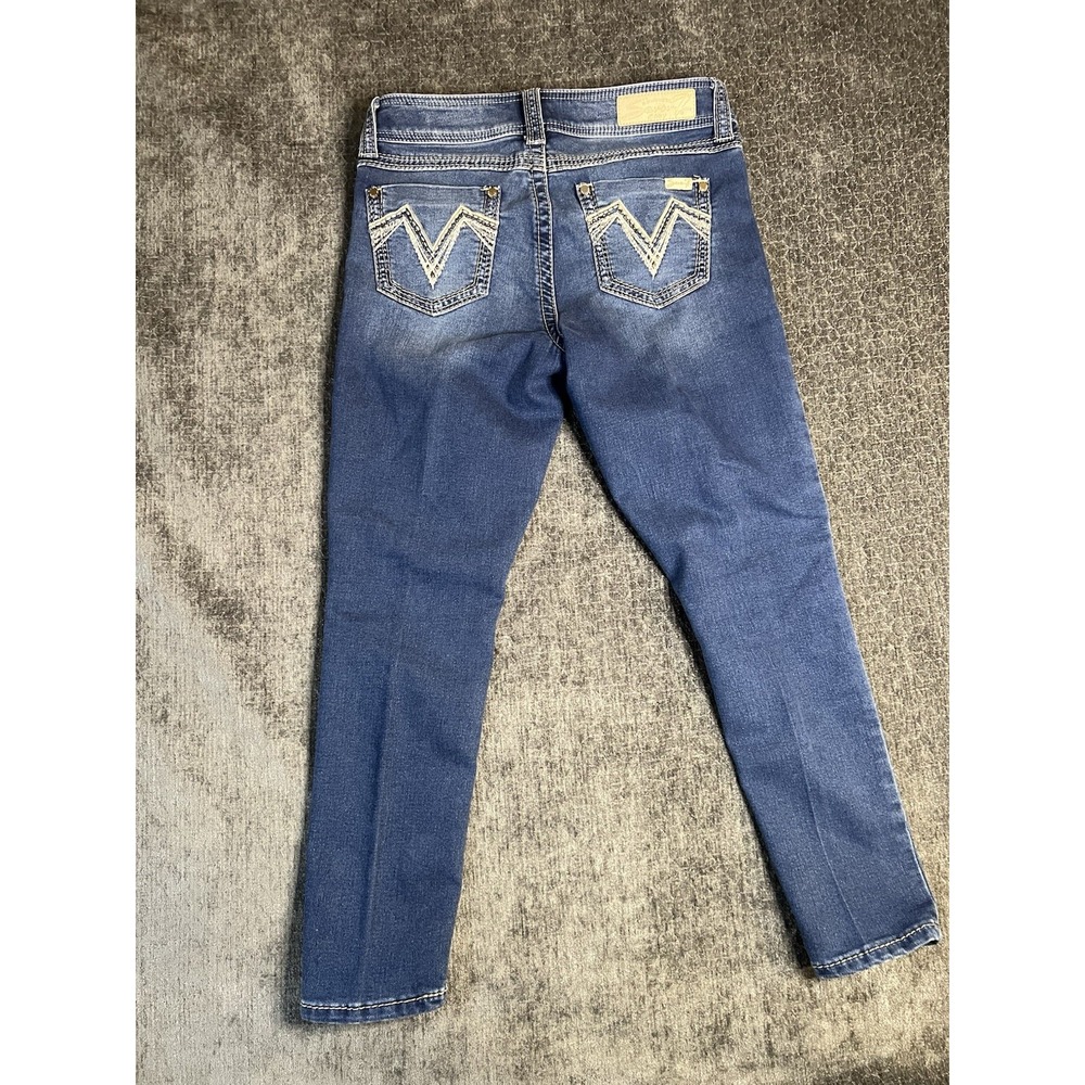 Silver Jeans Women's Blue Denim Size 6 Ankle‎ Skinny Mid Rise Medium Wash 28x26